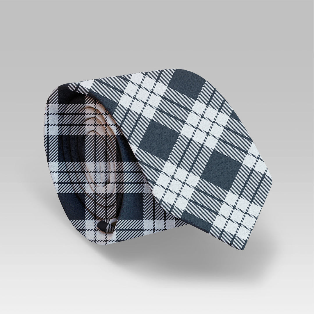 MacFarlane Black & White Ancient Tartan Classic Tie