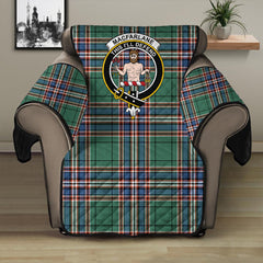 MacFarlane Black & White Ancient Tartan Crest Sofa Protector