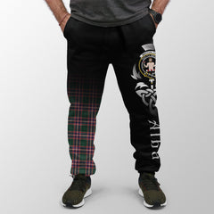 MacFarlane Hunting Modern Tartan Crest Jogger Sweatpants - Alba Celtic Style