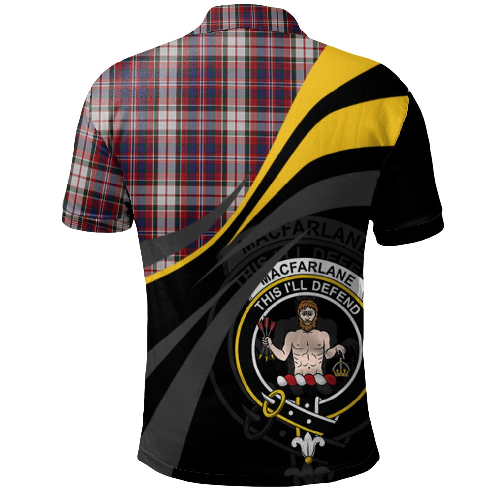 MacFarlane Dress Tartan Polo Shirt - Royal Coat Of Arms Style