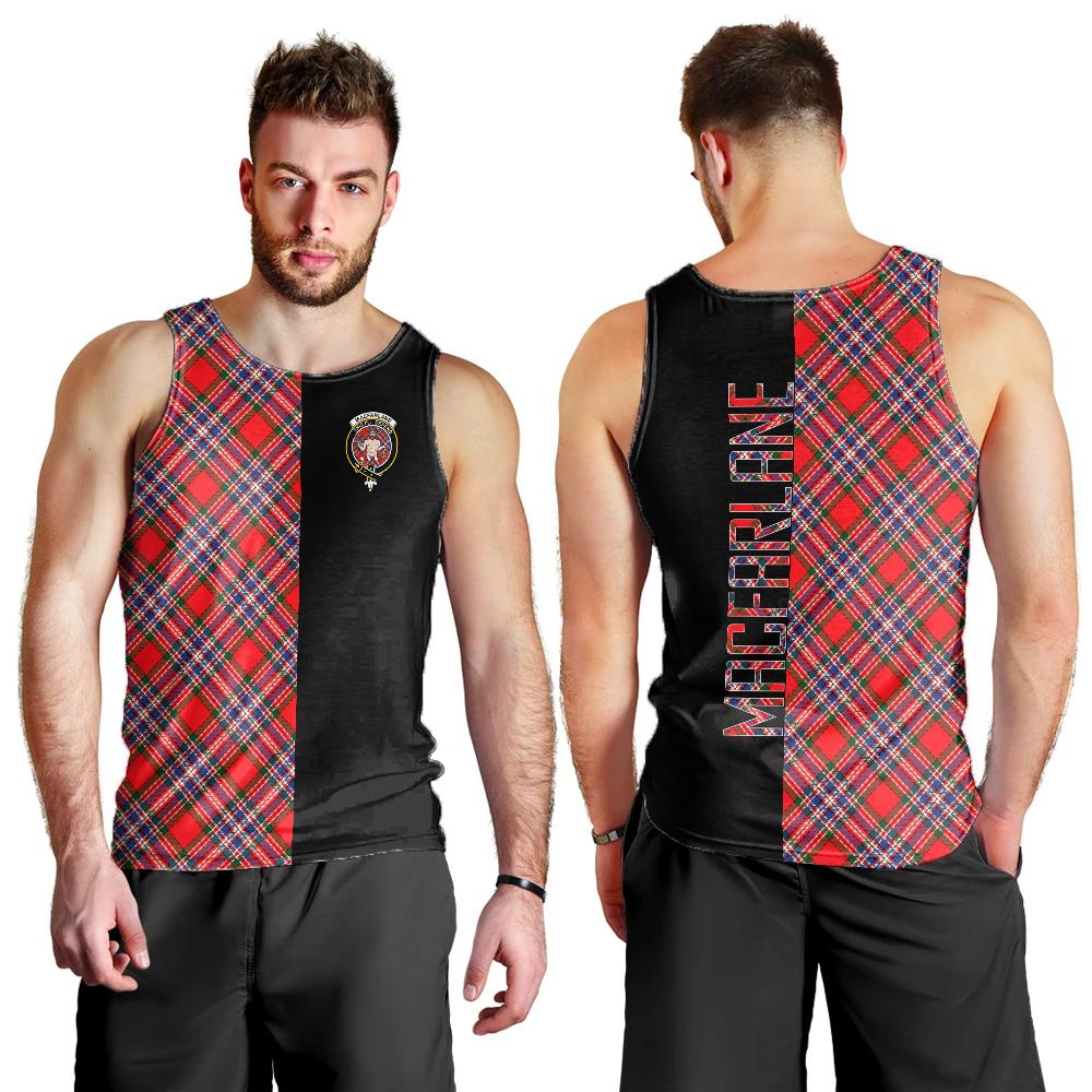 MacFarlane Modern Tartan Crest Men's Tank Top - Cross Style