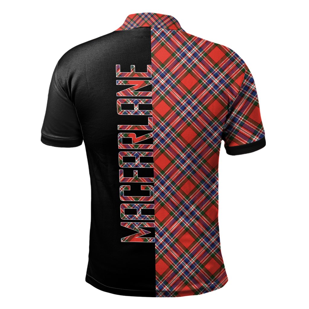 MacFarlane Modern Tartan Polo Shirt Half of Me - Cross Style