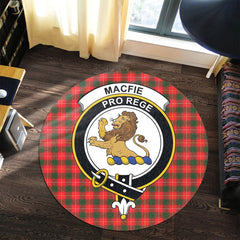 MacFie Tartan Crest Round Rug