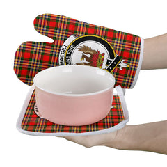 MacGill Modern Tartan Crest Oven Mitt And Pot Holder (2 Oven Mitts + 1 Pot Holder)