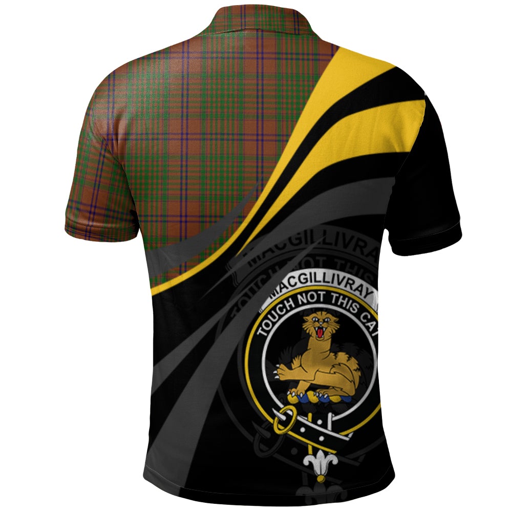 MacGillivray Hunting Tartan Polo Shirt - Royal Coat Of Arms Style