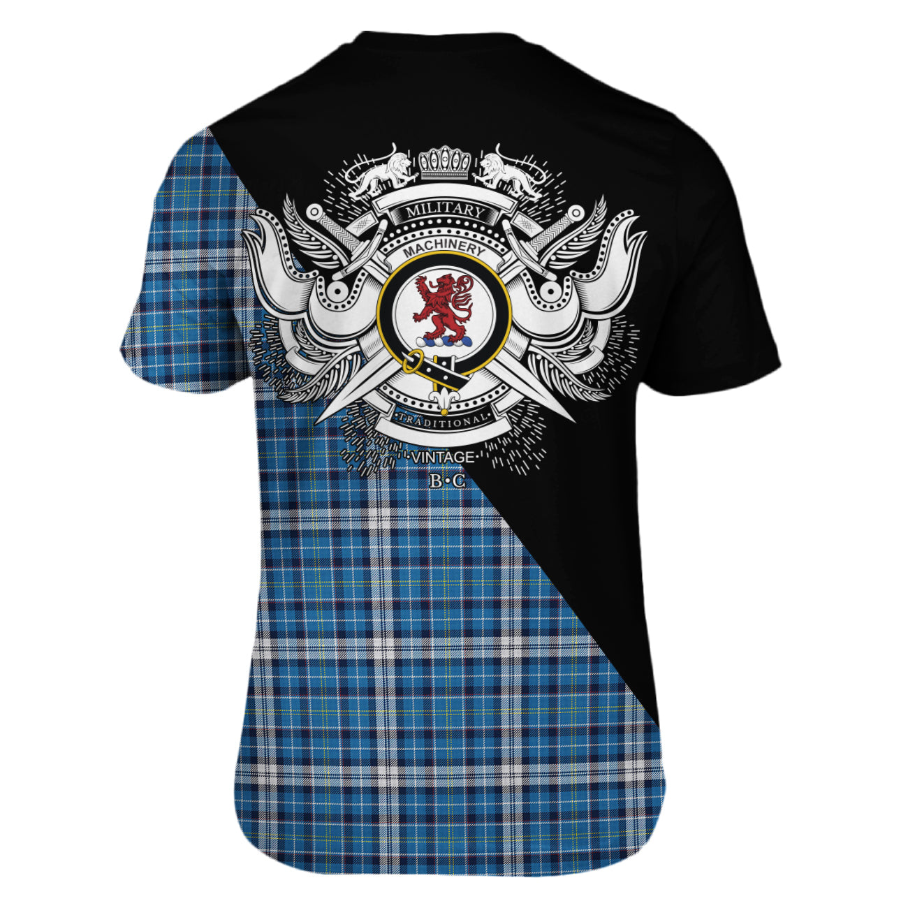 MacHinery Tartan - Military T-Shirt