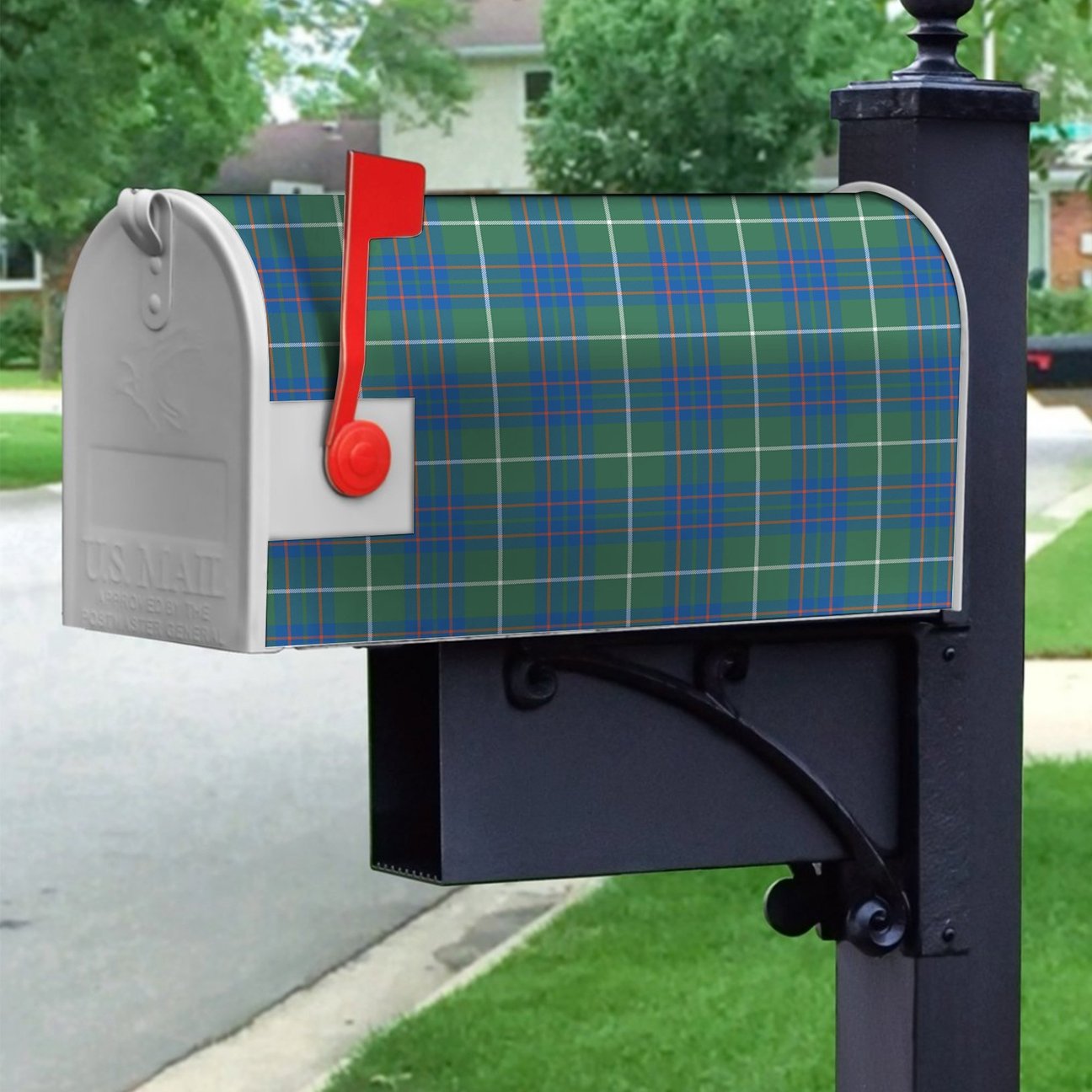 MacIntyre Hunting Ancient Tartan Crest Mailbox