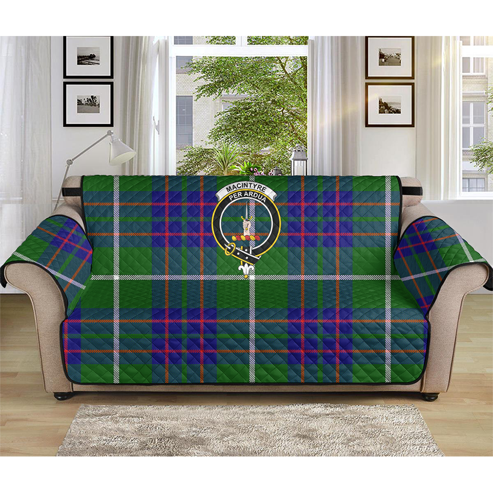 MacIntyre Hunting Modern Tartan Crest Sofa Protector