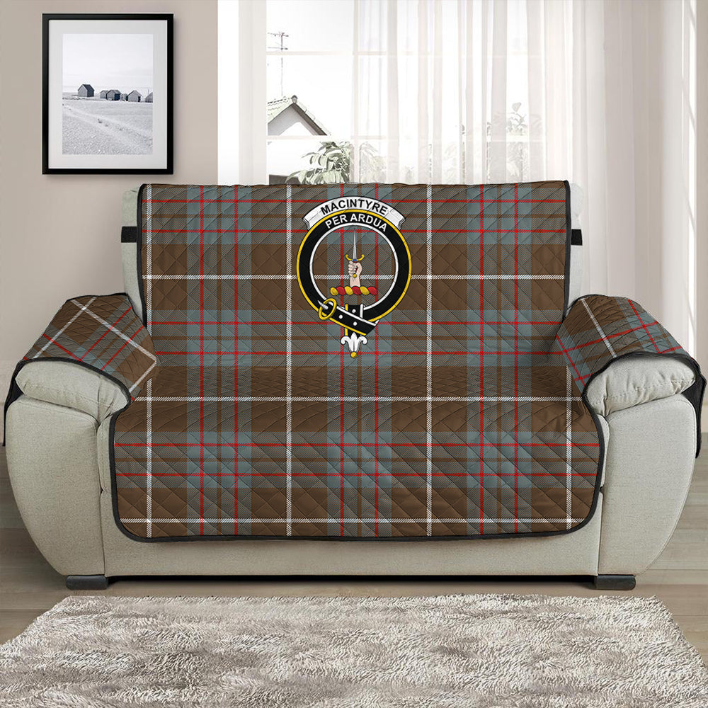 MacIntyre Hunting Weathered Tartan Crest Sofa Protector