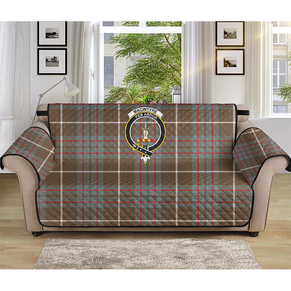 MacIntyre Hunting Weathered Tartan Crest Sofa Protector