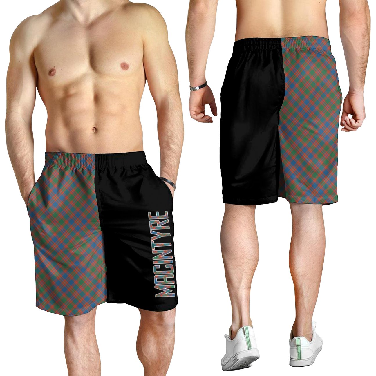 MacIntyre Ancient Tartan Crest Men's Short - Cross Style