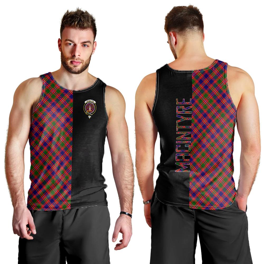 MacIntyre Modern Tartan Crest Men's Tank Top - Cross Style