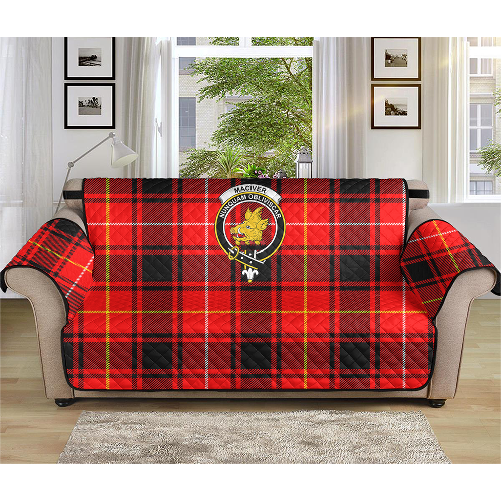 MacIver Modern Tartan Crest Sofa Protector