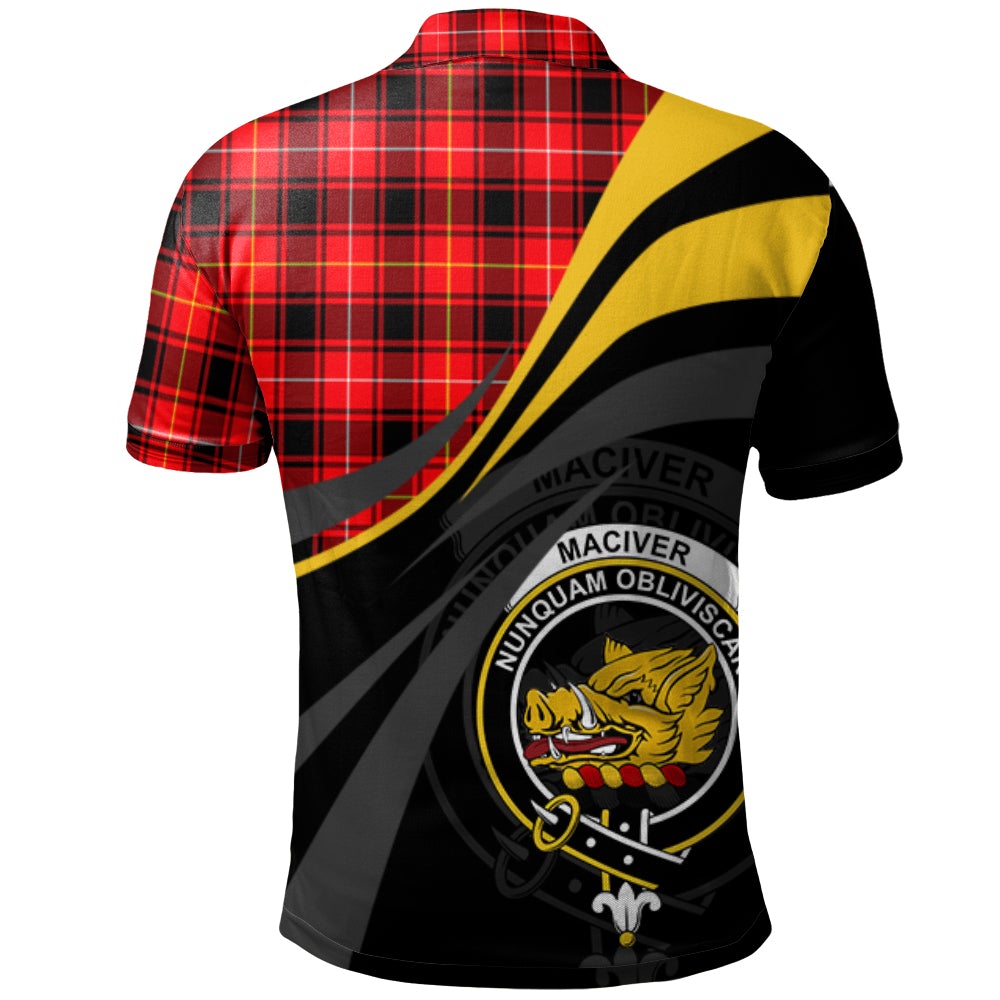 MacIver Modern Tartan Polo Shirt - Royal Coat Of Arms Style