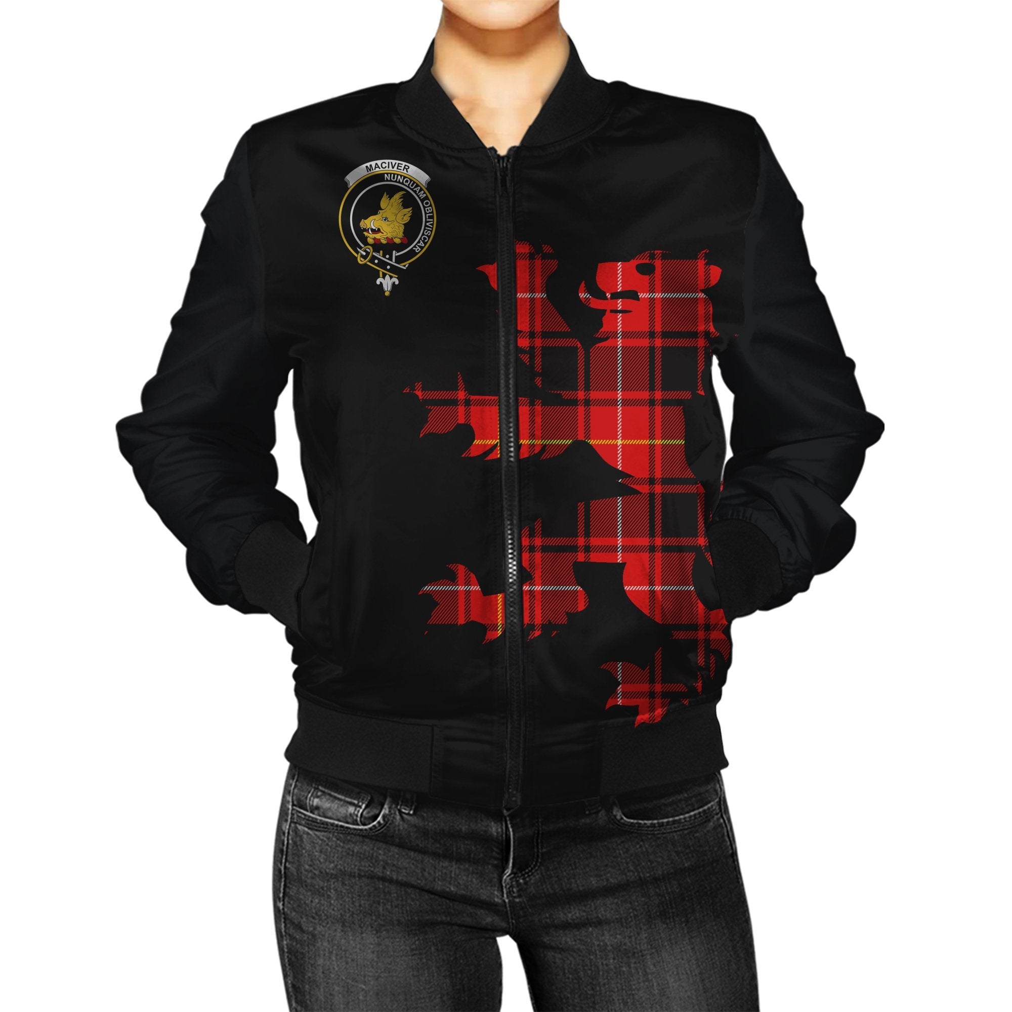 MacIver Tartan Bomber Jacket Lion & Thistle