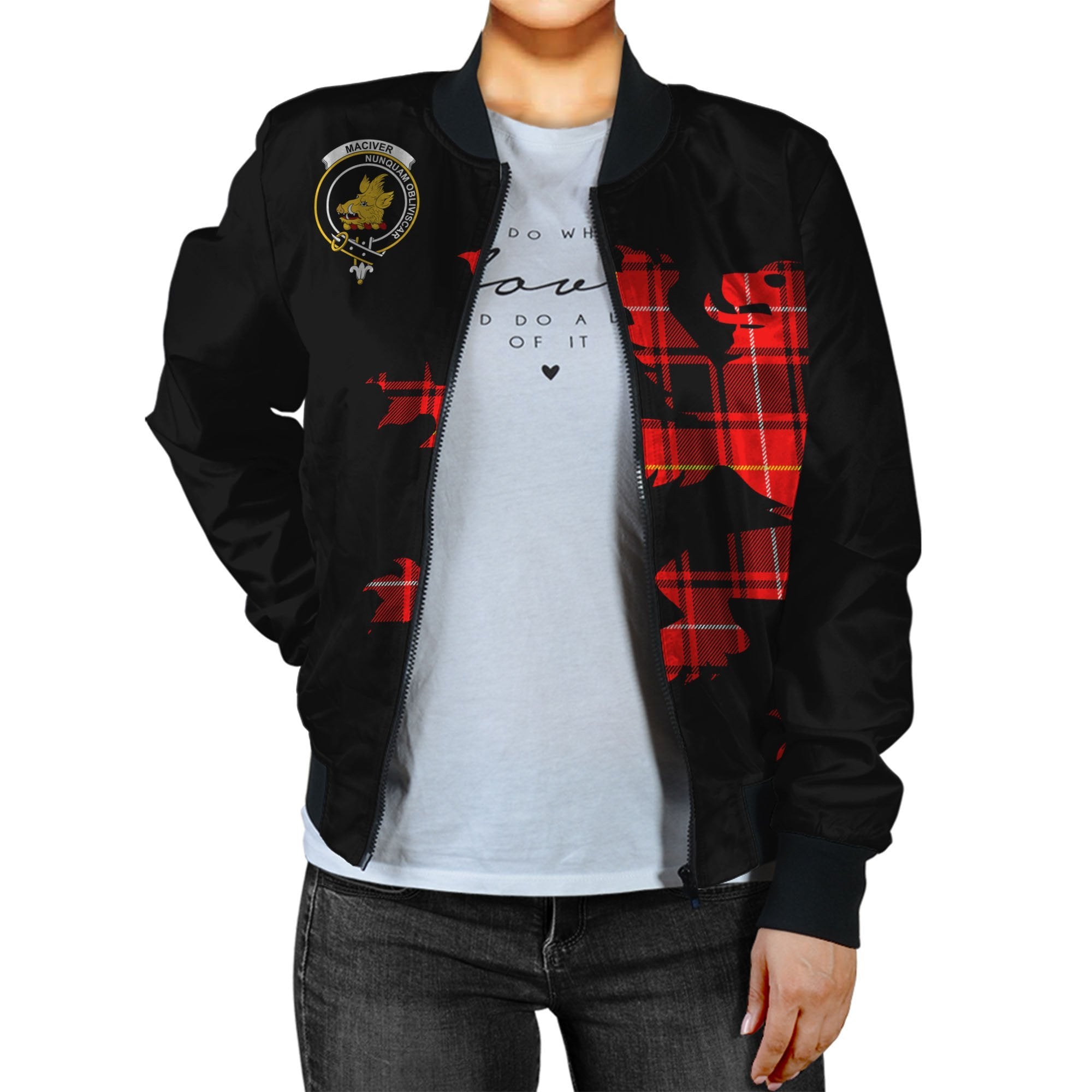 MacIver Tartan Bomber Jacket Lion & Thistle