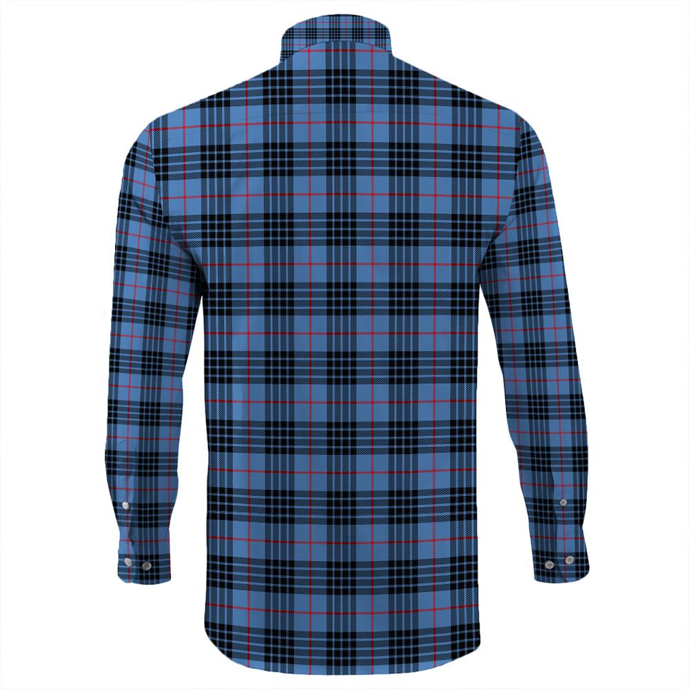 MacKay Blue Tartan Long Sleeve Button Shirt