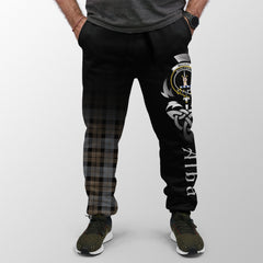 MacKay Weathered Tartan Crest Jogger Sweatpants - Alba Celtic Style