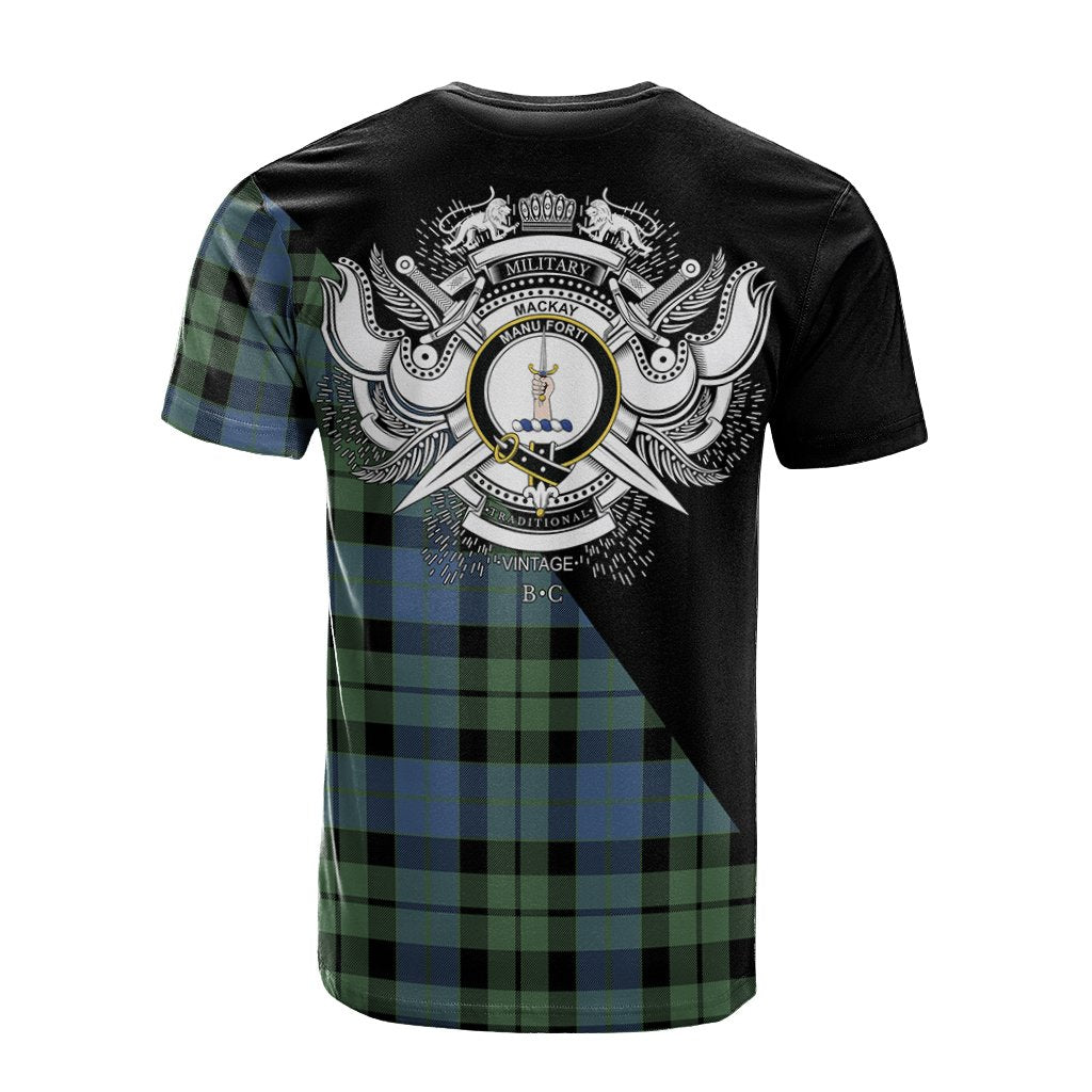 Mackay Ancient Tartan - Military T-Shirt