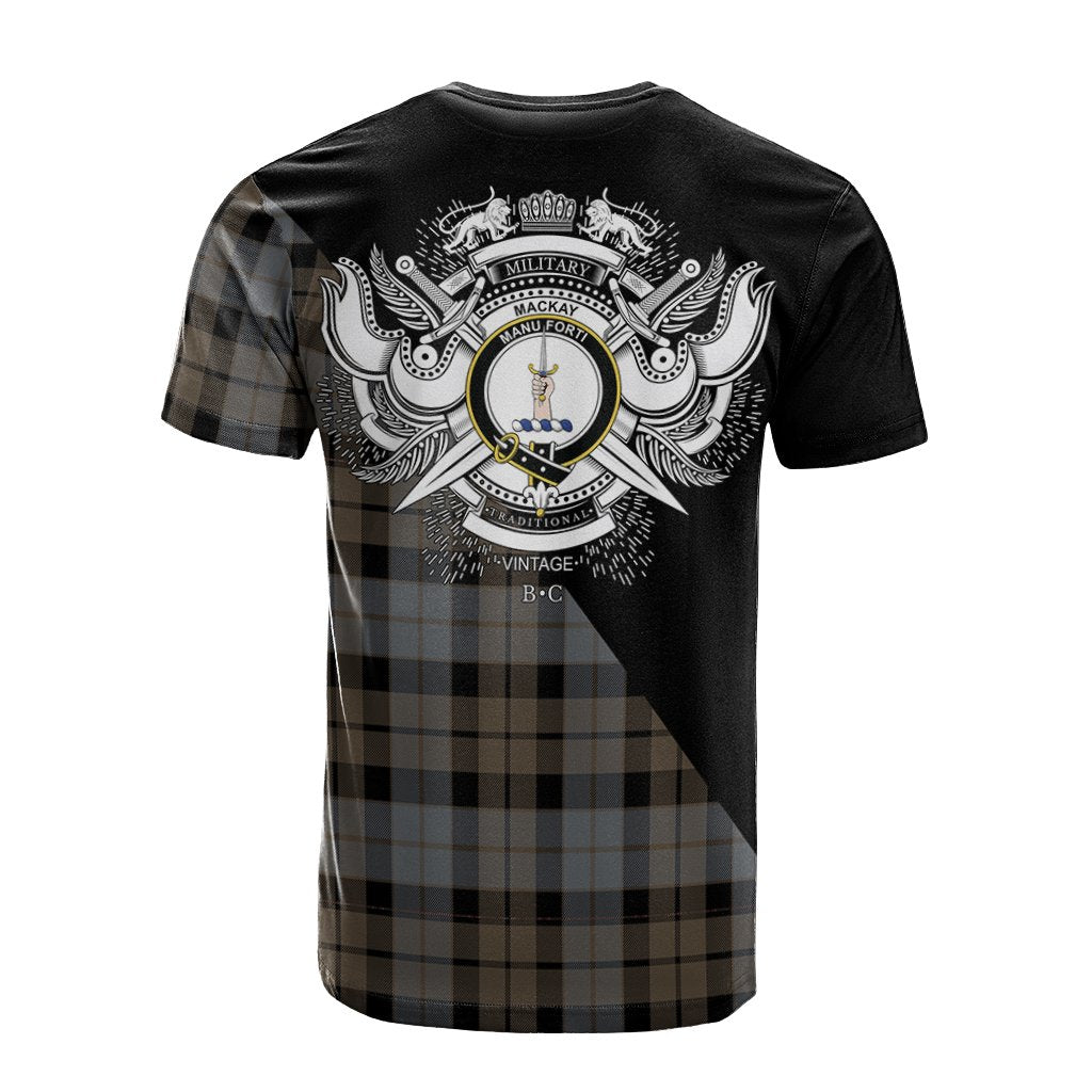 MacKay Weathered Tartan - Military T-Shirt