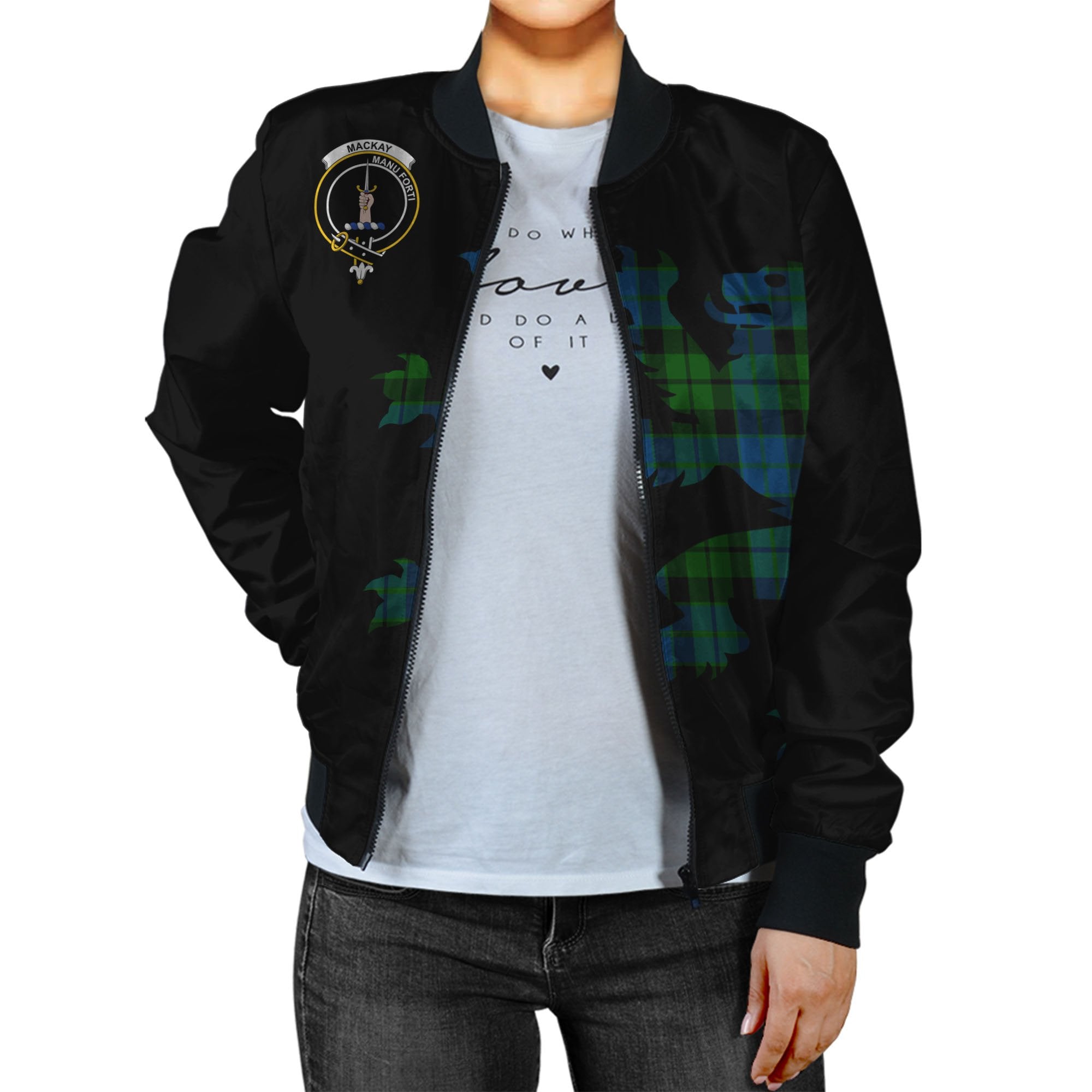 MacKay Tartan Bomber Jacket Lion & Thistle