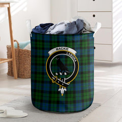 MacKie Tartan Crest Laundry Basket