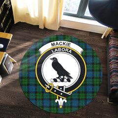 MacKie Tartan Crest Round Rug