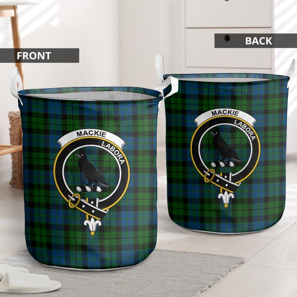 MacKie Tartan Crest Laundry Basket