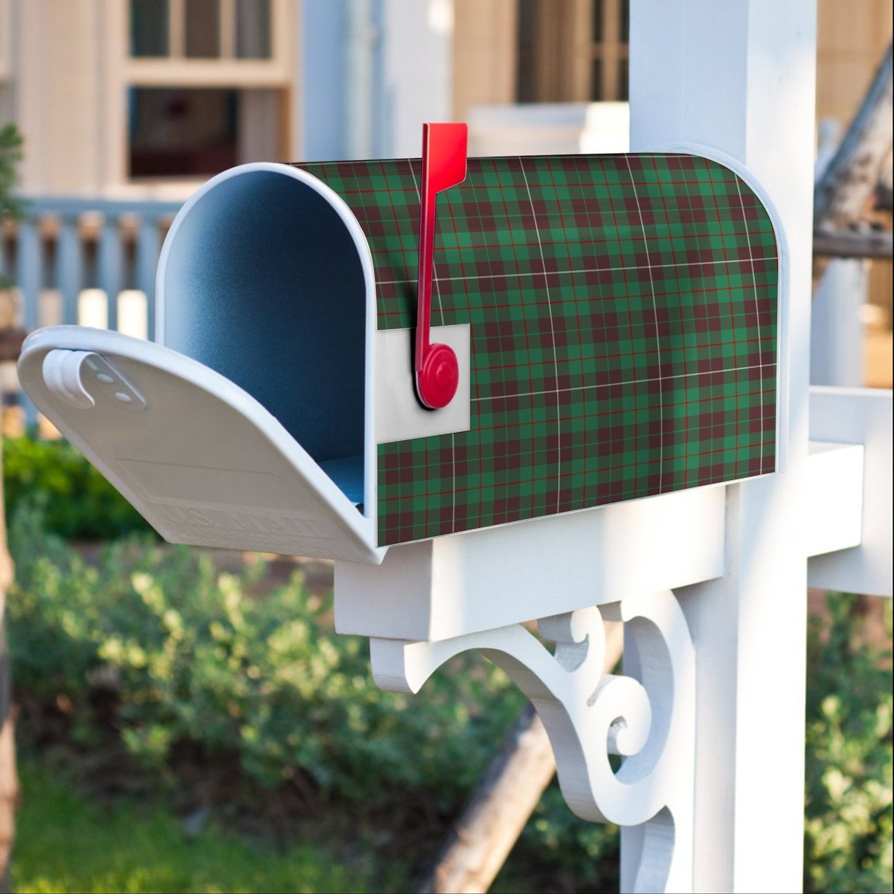 MacKinnon Hunting Ancient Tartan Crest Mailbox