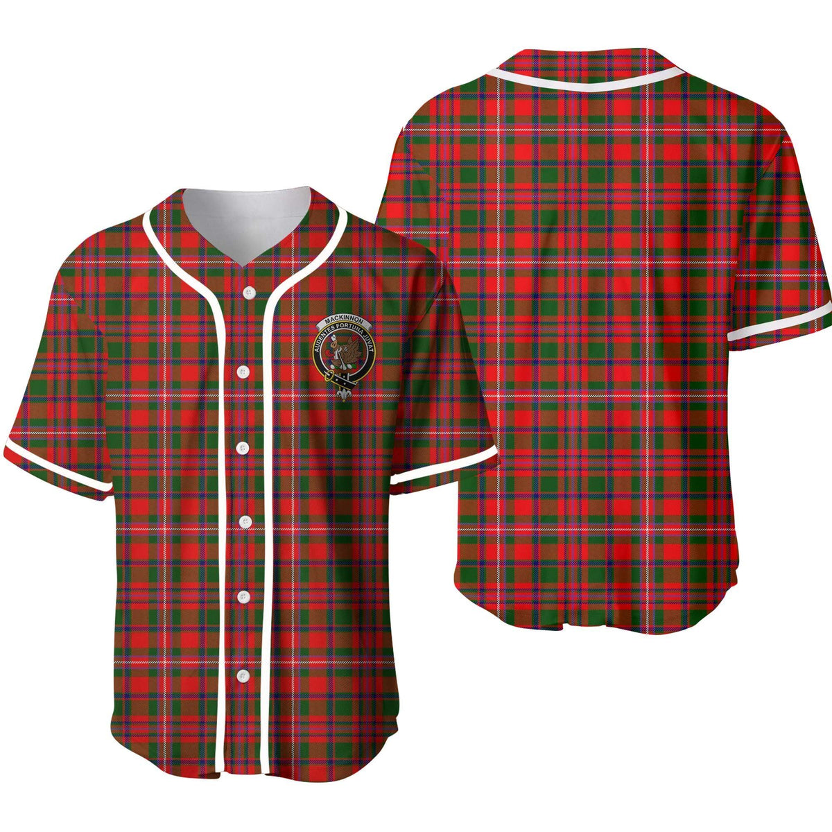 MacKinnon Tartan Unisex Baseball Jersey