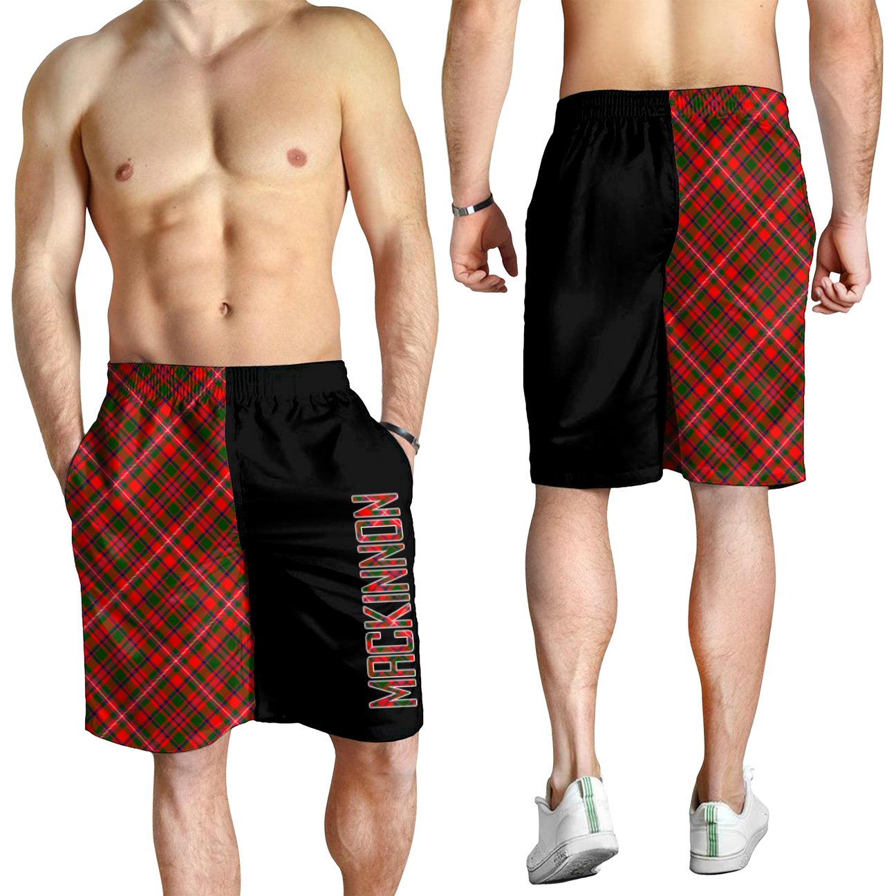 MacKinnon Modern Tartan Crest Men's Short - Cross Style