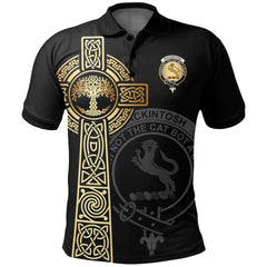 MacKintosh Clan Unisex Polo Shirt - Celtic Tree Of Life