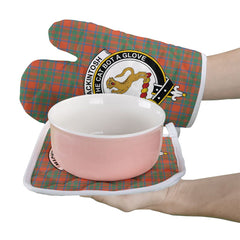 MacKintosh Ancient Tartan Crest Oven Mitt And Pot Holder (2 Oven Mitts + 1 Pot Holder)