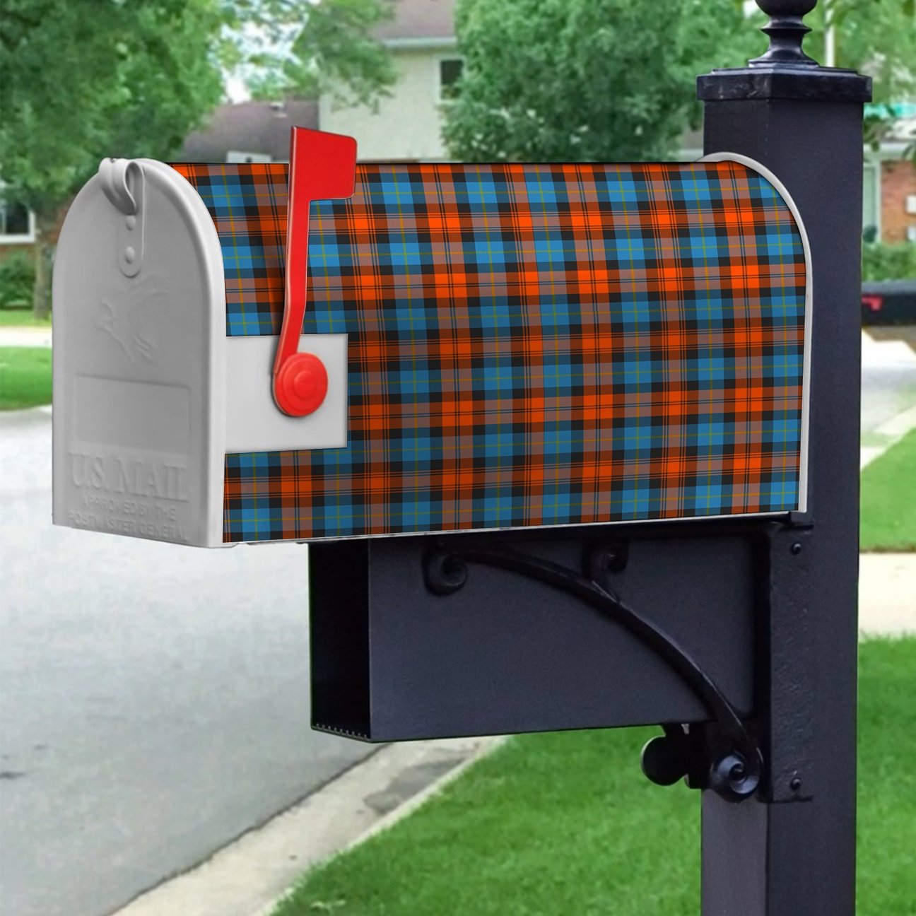 MacLachlan Ancient Tartan Crest Mailbox