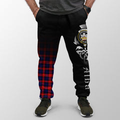 MacLachlan Modern Tartan Crest Jogger Sweatpants - Alba Celtic Style