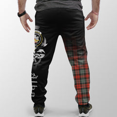 MacLachlan Weathered Tartan Crest Jogger Sweatpants - Alba Celtic Style