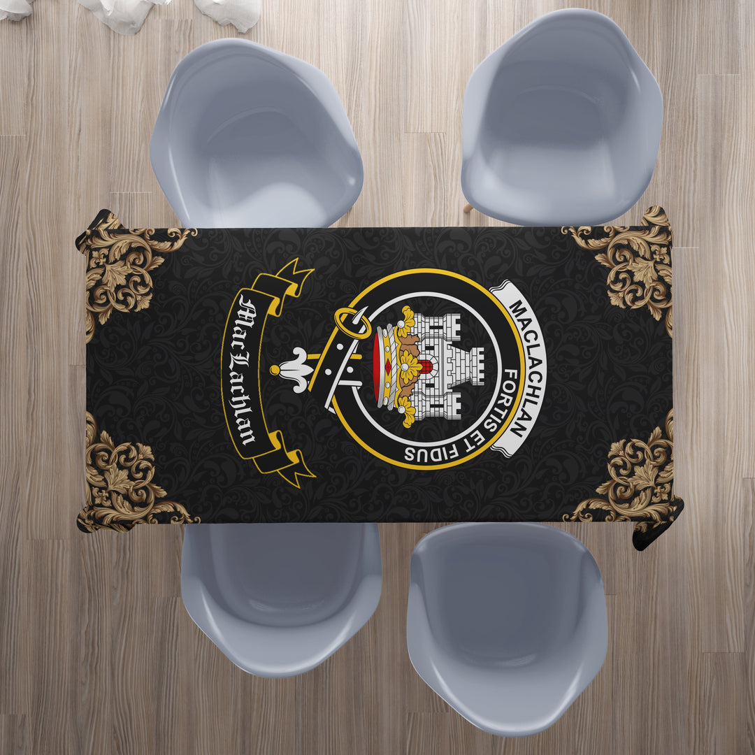 MacLachlan Crest Tablecloth - Black Style