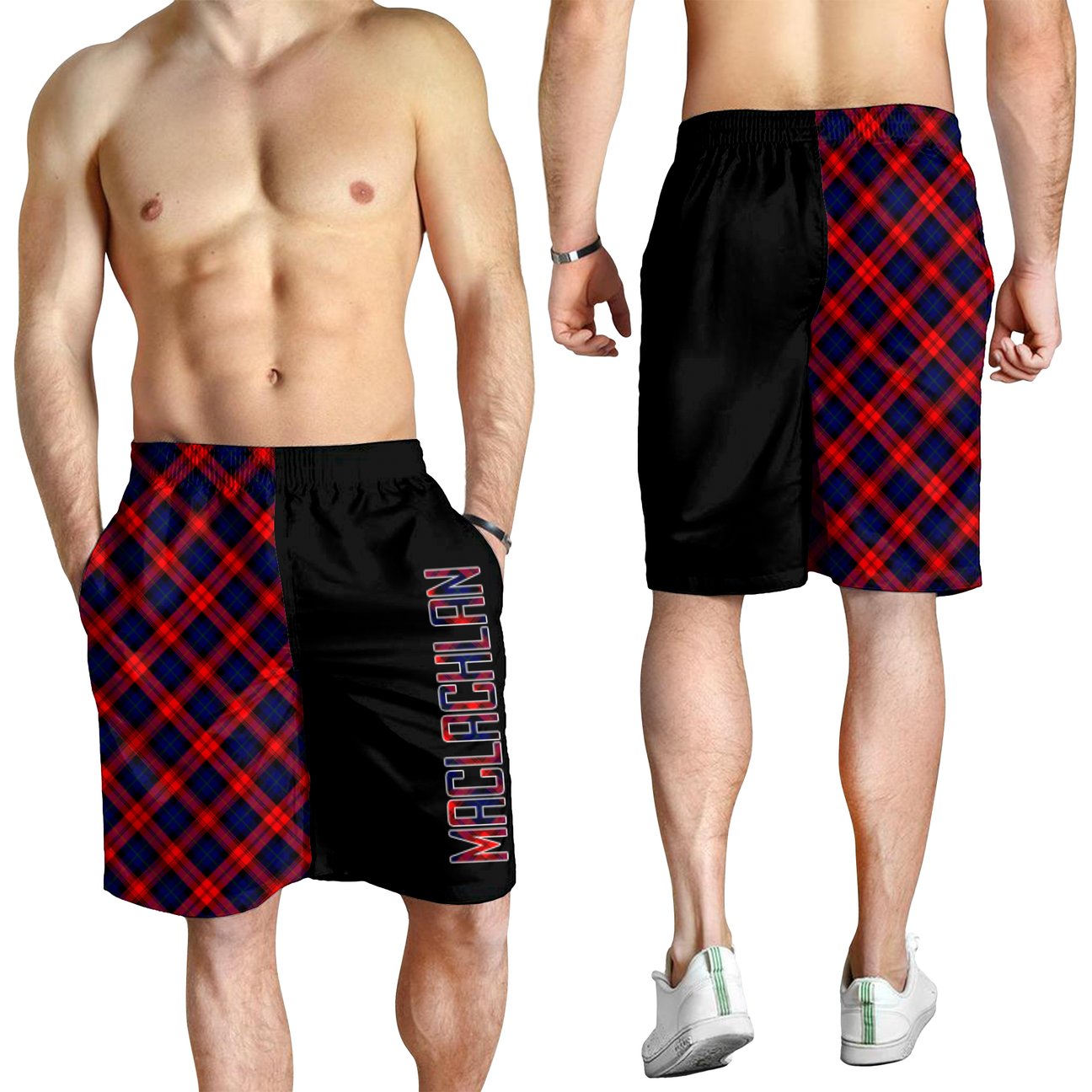 MacLachlan Modern Tartan Crest Men's Short - Cross Style