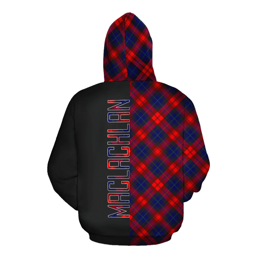 MacLachlan Modern Tartan Hoodie Half of Me - Cross Style