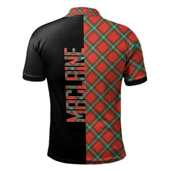 MacLaine of Loch Buie Tartan Polo Shirt Half of Me - Cross Style