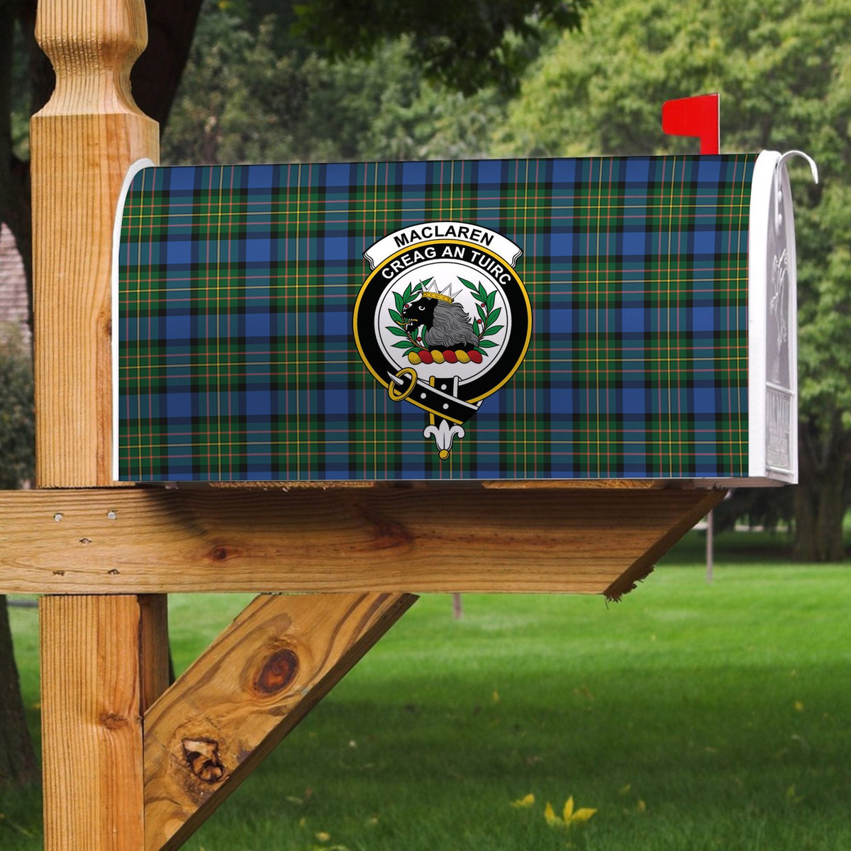 MacLaren Ancient Tartan Crest Mailbox