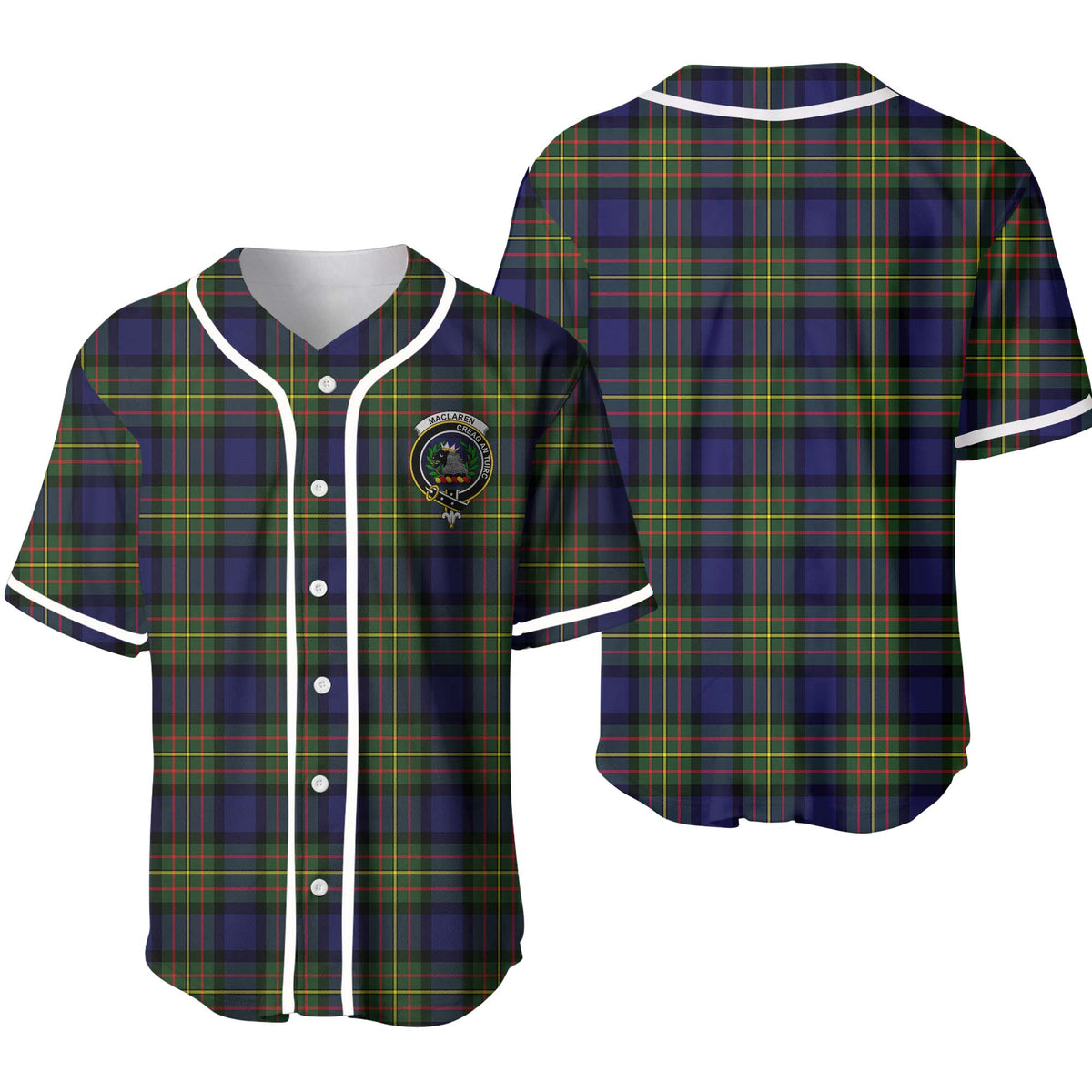 MacLaren Tartan Unisex Baseball Jersey