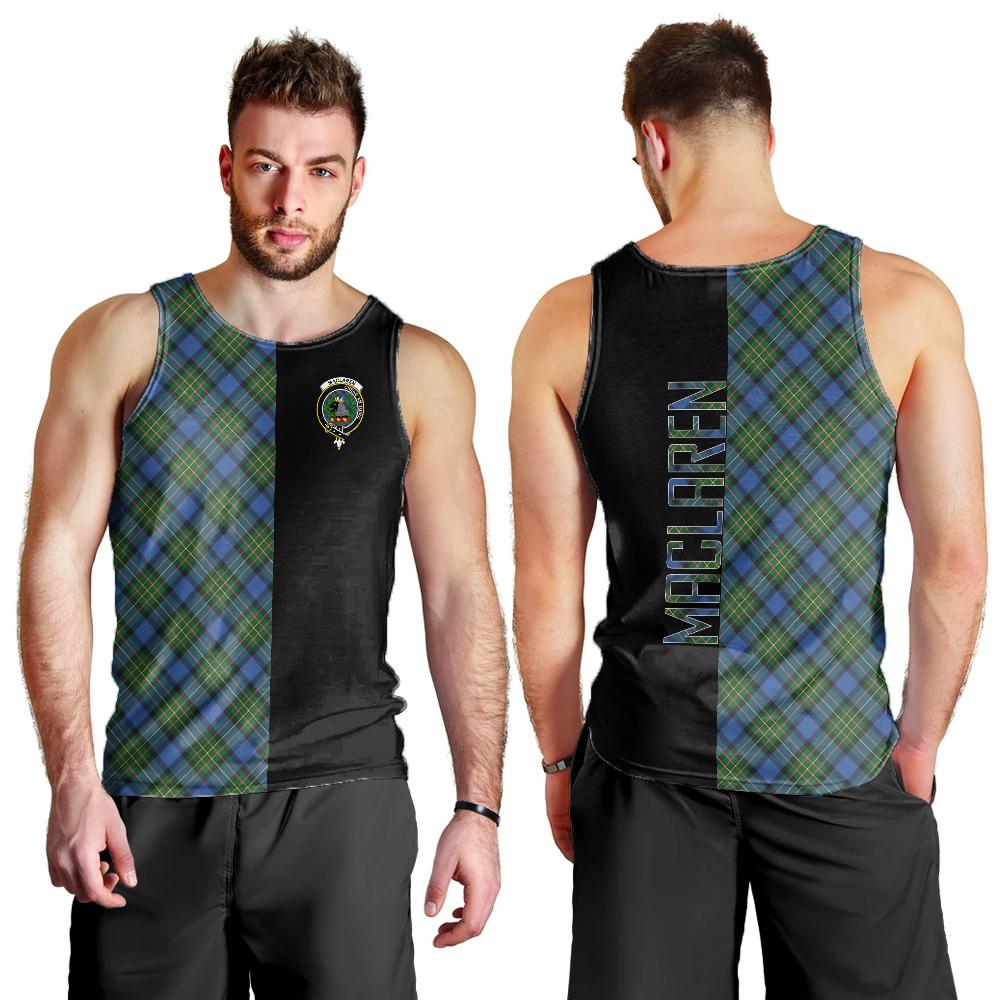 MacLaren Ancient Tartan Crest Men's Tank Top - Cross Style