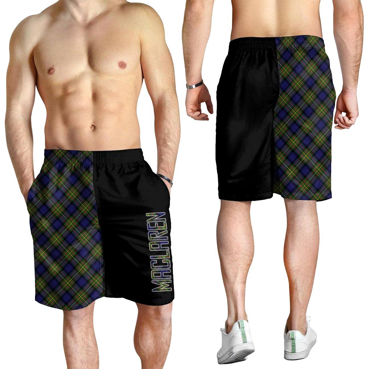 MacLaren Modern Tartan Crest Men's Short - Cross Style