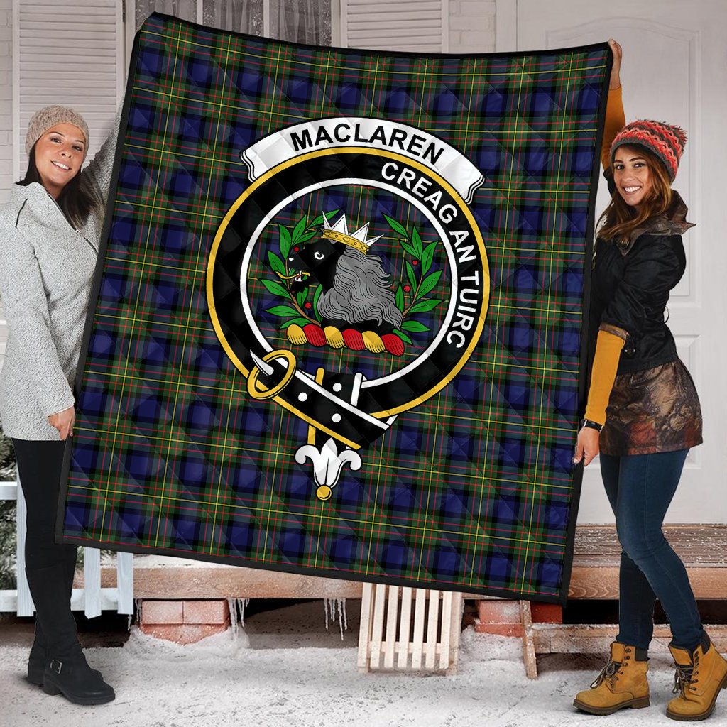 MacLaren Modern Tartan Crest Quilt