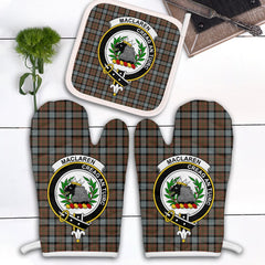 MacLaren Weathered Tartan Crest Oven Mitt And Pot Holder (2 Oven Mitts + 1 Pot Holder)