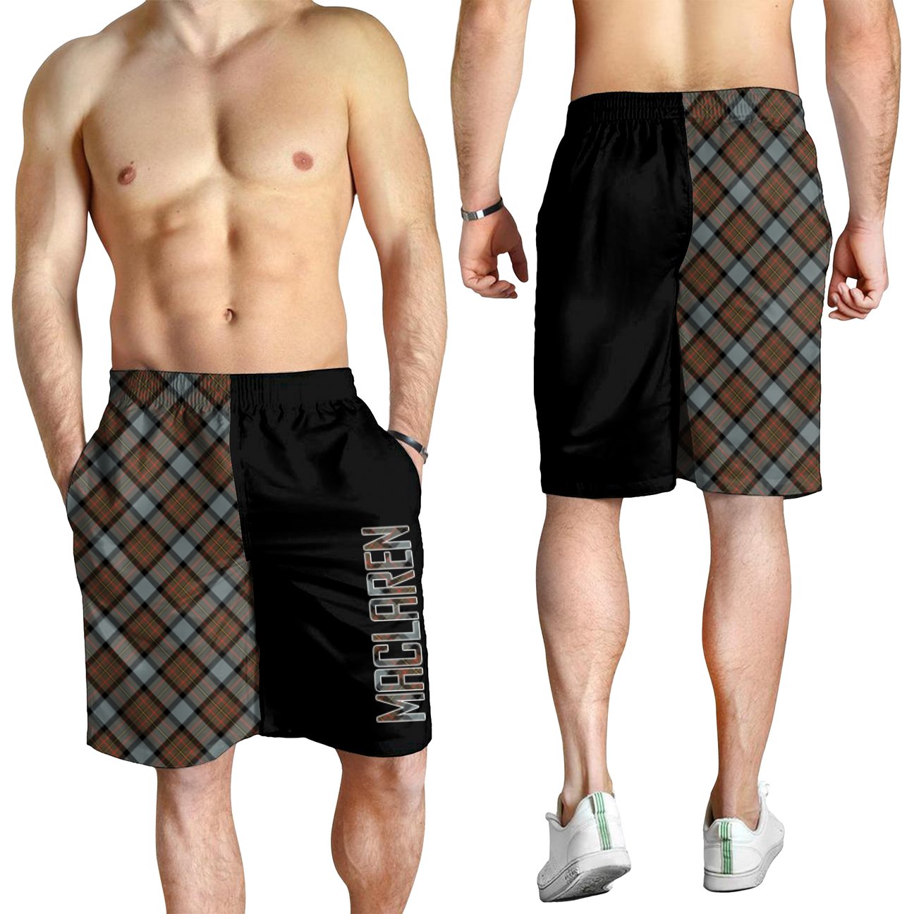 MacLaren Weathered Tartan Crest Men's Short - Cross Style