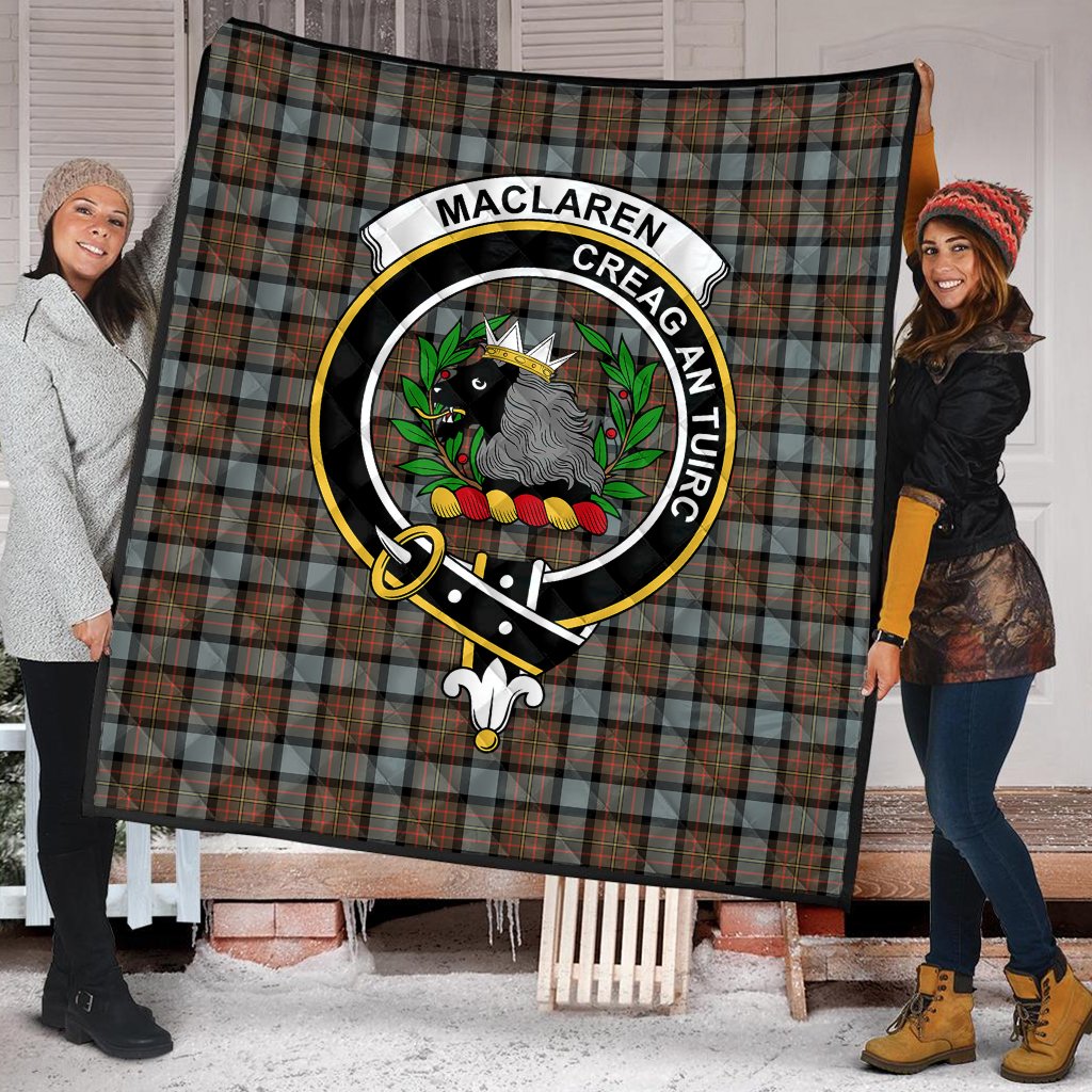 MacLaren Weathered Tartan Crest Quilt