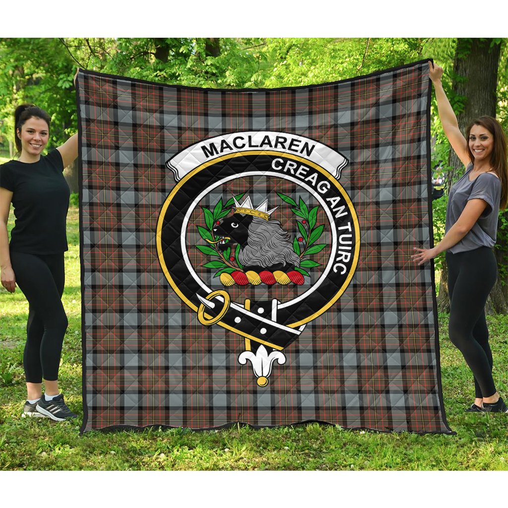 MacLaren Weathered Tartan Crest Quilt