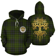 MacLean Hunting Tartan Hoodie - Tree Of Life